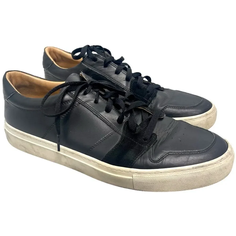Great Brooklyn Men's Sneakers Shoes Size 13 Triple Black Made In Italy
